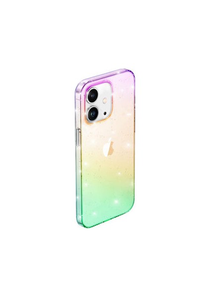iPhone 12 Kılıf Simli Yapılı Şık Vixy Premium Kapak