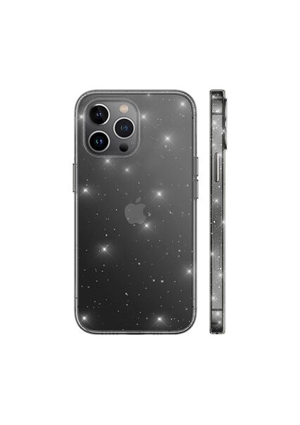 iPhone 12 Pro Max Kılıf Simli Yapılı Şık Vixy Premium Kapak