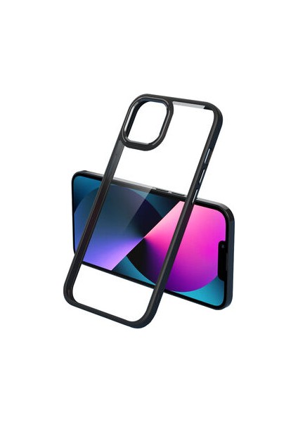 iPhone 13 Pro Max Kılıf Şık Tasarımlı Krom Premium Kapak