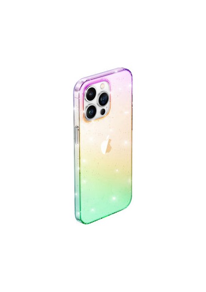 iPhone 12 Pro Max Kılıf Simli Yapılı Şık Vixy Premium Kapak