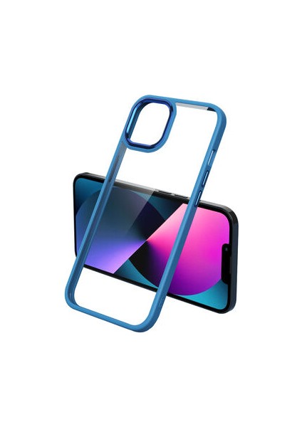 iPhone 13 Pro Max Kılıf Şık Tasarımlı Krom Premium Kapak