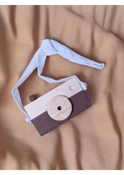 Ahşap Oyuncak Hediyelik Fotoğraf Makinesi, Waldorf Oyuncak