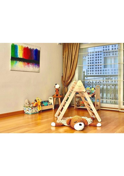 Montessori Tırmanma Üçgeni | ahşap Pikler Üçgeni | Okul Öncesi Tırmanma Parkuru | Eğitici Üçgen indirimleri