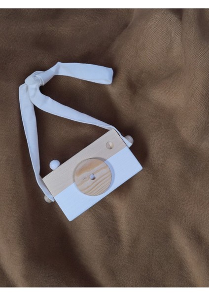 Ahşap Oyuncak Hediyelik Fotoğraf Makinesi, Waldorf Oyuncak