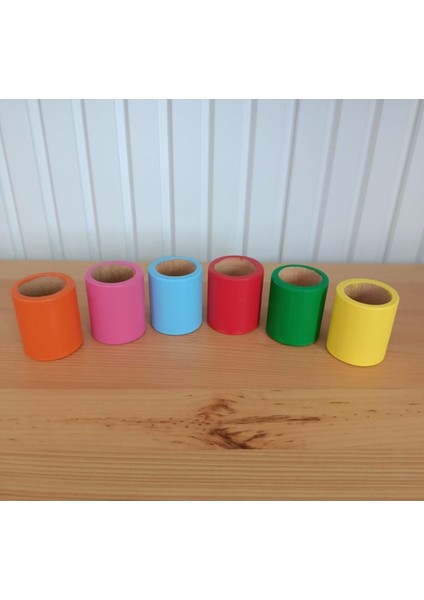 6 Lı Waldorf Kaseler (Renkli)