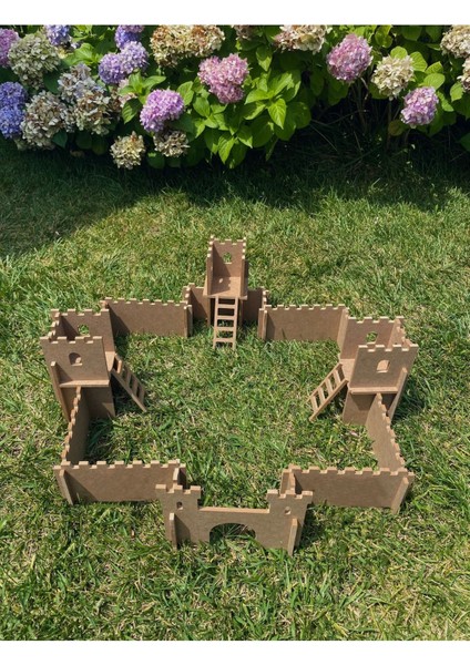 Ahşap Kale, Eğitici ve Eğlenceli Kale Yapım Ahşap Oyuncak - Kale Puzzle modelleri