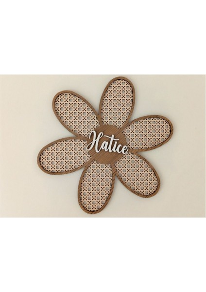 4'lü Set 30 cm Çap Papatya Hazeran Ahşap Rattan Kapı Bebek Odası Kapı Duvar Süsü Dekorasyon indirimleri