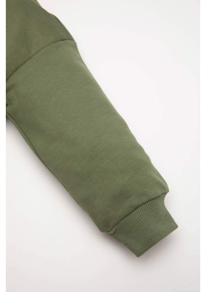 Erkek Bebek 2'li Takım Baskılı Sweatshirt Eşofman Altı D6254A5NS