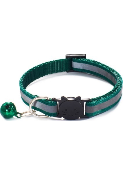 Longbangdian Shop Koyu Yeşil Tarzı Pet Yaka Yansıtıcı Pet Çan Yaka Ayarlanabilir B (Yurt Dışından)