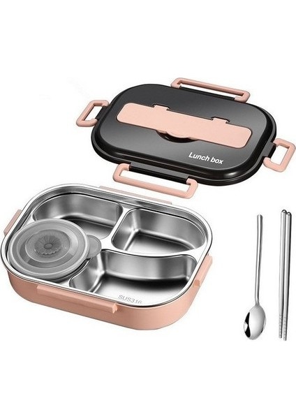 304 Paslanmaz Çelik Isı Yalıtımlı Öğle Yemeği Kutusu (Yurt Dışından)