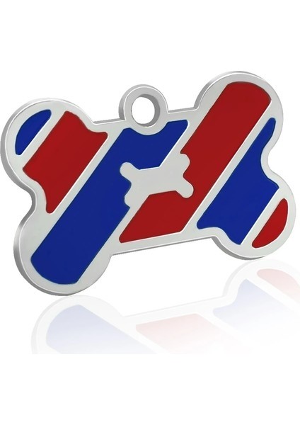 Longbangdian Shop Kırmızı Stil Bedensiz Köpek Etiketi Özel Pet Kemik Adı Etiketler (Yurt Dışından)