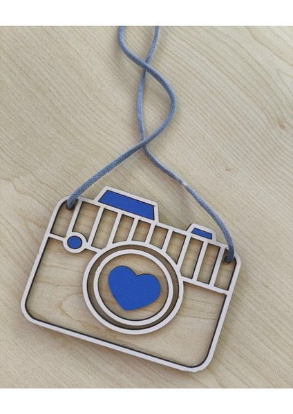 Ahşap Oyuncak Kamera Oda Dekoru Bebek Hediyelik Fotoğraf Makinası