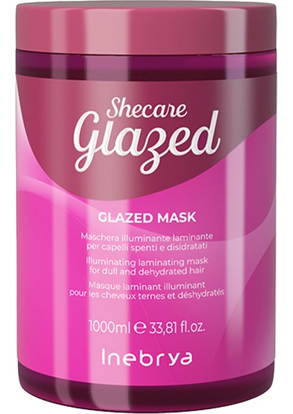 Shecare Glazed Mat ve Kuru Saçlar Için Parlaklık Veren Maske 1000 ml