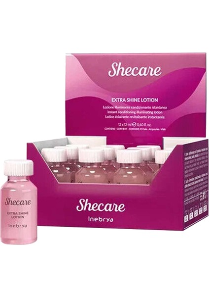 Shecare Extra Shine Hasar Görmüş Saçlar Için Canlandırıcı Losyon 12X12 ml