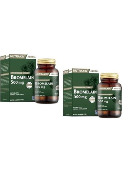 Bromelain 60 Tablet x 2 Adet