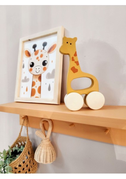 Bebeğimin Ilk Oyuncağı, Hediye Oyuncak, Bebek Odası Dekor Sevimli Zürafa Ahşap Oyuncak fiyatları