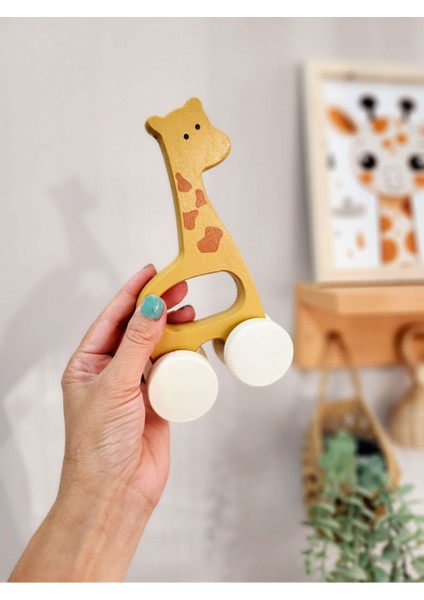 Bebeğimin Ilk Oyuncağı, Hediye Oyuncak, Bebek Odası Dekor Sevimli Zürafa Ahşap Oyuncak modelleri