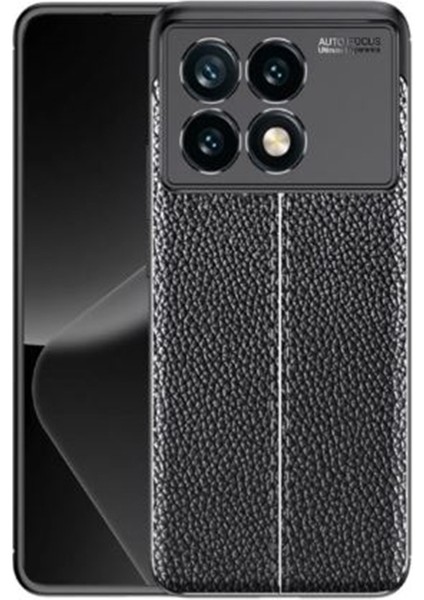 Xiaomi Poco F6 Pro Kılıf Niss Deri Görünümlü Silikon
