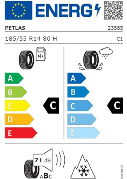 185/55 R14 80H Multı Actıon Pt565 Dört Mevsim Lastiği (Üretim Yılı: 2024)