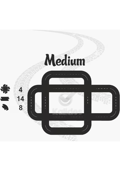 Oyuncak Araba, Araç Parkuru (Medıum) -Eğitici ve Eğlenceli Yol Yapım Ahşap Oyuncak - Otoban Puzzle