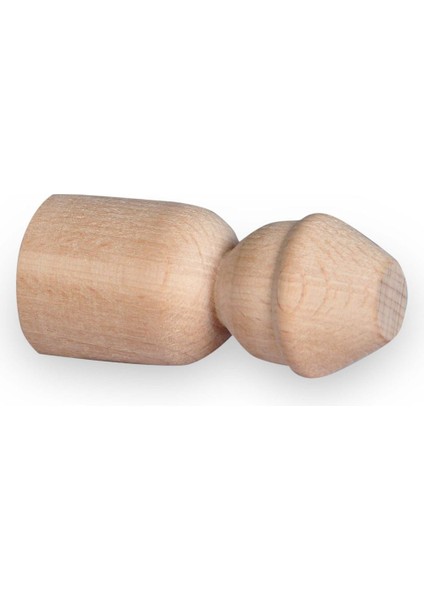 Montessori Toys Ahşap El Yapımı Peg Bebek 6'lı Boyama Seti Fırça Boya Dahil -PEG14-7,5CM