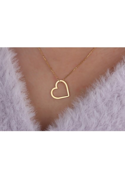 Renkli Gümüş Kalp Kolye, 925 ayar, zirkon taşlı, şık ve zarif takı seçeneği fiyatları