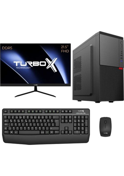 TX5570 I5 14400 8gb Ddr5 Ram 256GB M.2 Nvme SSD 21.5 Inç Fhd Masaüstü Ofis Bilgisayarı