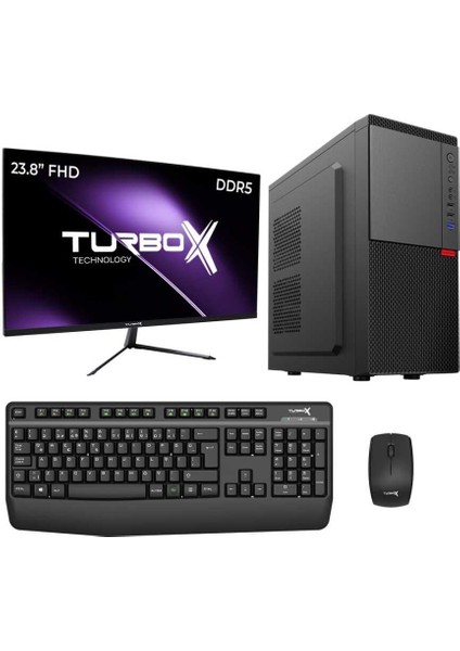 TX5571 I5 12400 8gb Ddr5 Ram 512GB M.2 Nvme SSD 23.8 Inç Fhd Masaüstü Ofis Bilgisayarı