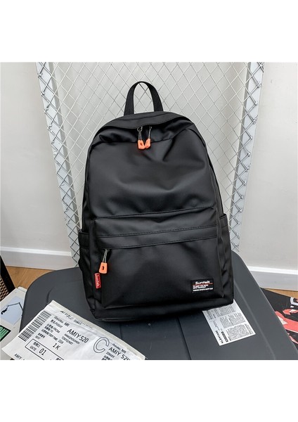 Kore Tarzı Sırt Çantası Erkekler ve Kadınlar Için 2024 Yeni Lise Öğrencisi Okul Çantası Iş Rahat Bilgisayar Çantası Sırt Çantası Açık Çanta (Yurt Dışından)