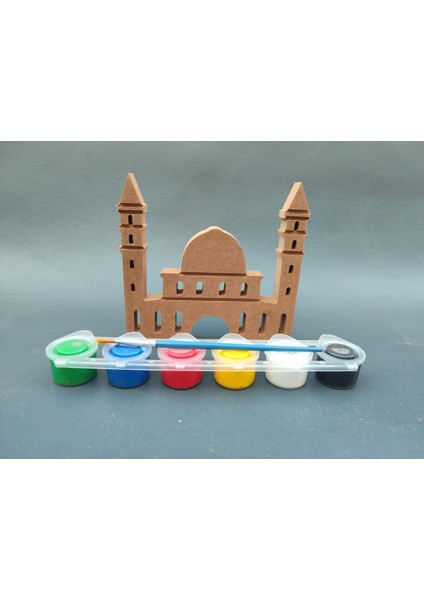 Rmzn2-Ayasafya Camii ( 15 cm 18 mm ) Ramazan Ayına Özel Ahşap Boyama Etkinliği, Boyama Seti,