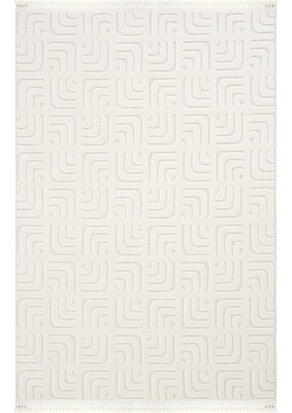 Oliver 9209 Krem Yolluk Modern Salon Halısı Antre Hol Koridor Halısı Dokuma Makine Halısı