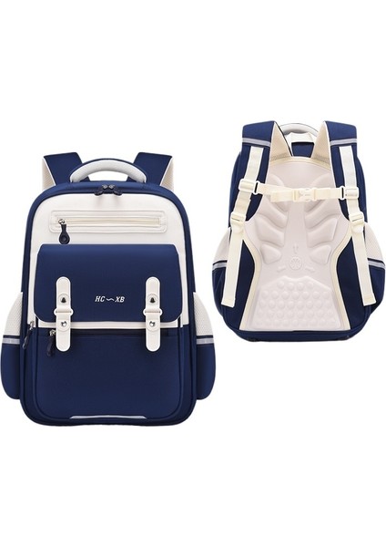 Yunduo Schoolbag Ilkokul Erkek ve Kız Sırt Çantaları Aşınmaya Dayanıklı ve Yük Azaltıcı (Yurt Dışından)