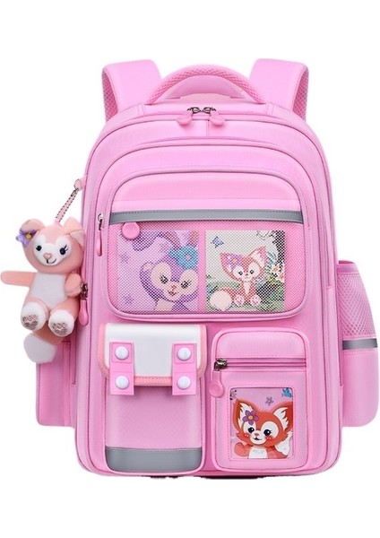 Ilkokul Öğrencisi Okul Çantası, 1, 3 Ila 6. Sınıflardaki Ortaokul Erkek ve Kız Çocukları Için Üç Katmanlı Büyük Kapasiteli Sırt Çantası (Yurt Dışından)