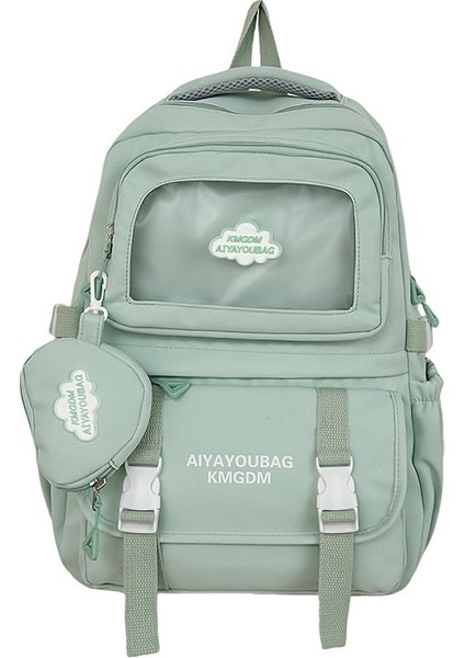 Kadın Ortaokul ve Lise Okul Çantalarının Kore Versiyonu, Üniversite Öğrencisi Krem ​​​​tarzı, Yüksek Görünümlü Japon Tarzı Ins Sevimli Kız Sırt Çantası (Yurt Dışından)