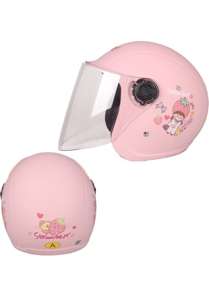 Çocuk Kaskı Sevimli Yarım Kask Bisiklet Kaskı (Yurt Dışından)