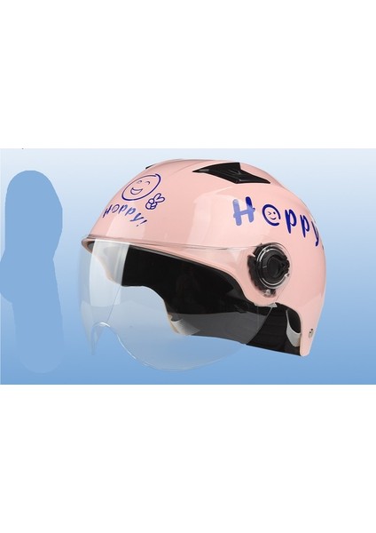 Motosiklet Elektrikli Araç Kaskı Nefes Alabilen Yarım Kask Emniyet Kaskı (Yurt Dışından)