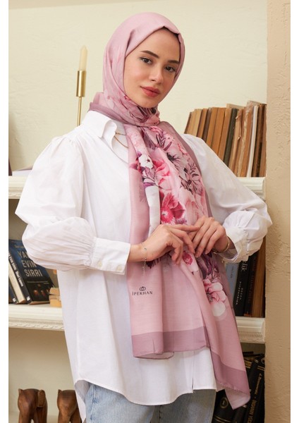 Floral Pamuk Viskon Şal Pembe fiyatları