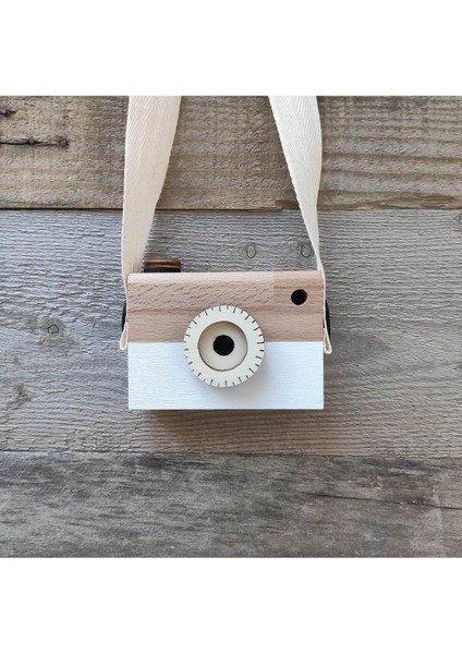 Ahşap Oyuncak Waldorf Fotoğraf Makinesi Eğitici Bebek Kamera Montessori 1 Adet