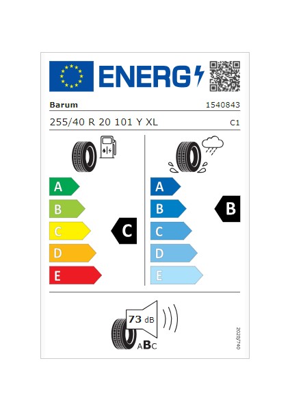 255/40 R20 101Y Xl Fr Bravurıs 5Hm Yaz Lastiği (Üretim Yılı: 2022)
