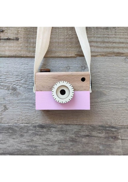 Ahşap Oyuncak Waldorf Fotoğraf Makinesi Eğitici Bebek Kamera Montessori 1 Adet