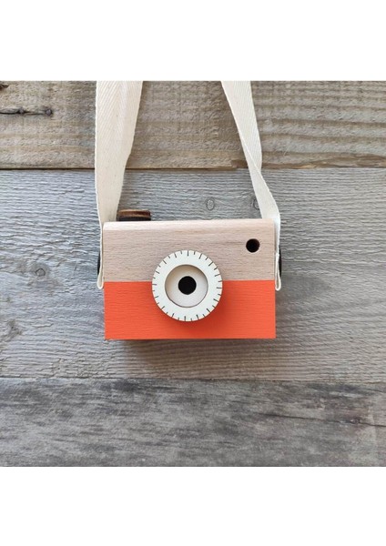 Ahşap Oyuncak Waldorf Fotoğraf Makinesi Eğitici Bebek Kamera Montessori 1 Adet