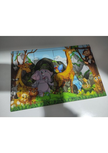 Ahşap 12 Parça Puzzle