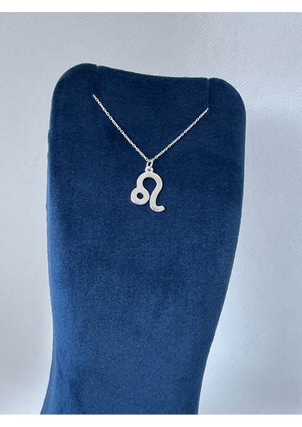 Gümüş Aslan Burcu Kolye - Aslan Kolye - Aslan Burcu - Burç Kolye - Gümüş Kadın Kolye