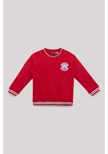 Bg Store Erkek Çocuk Kırmızı Sweatshirt