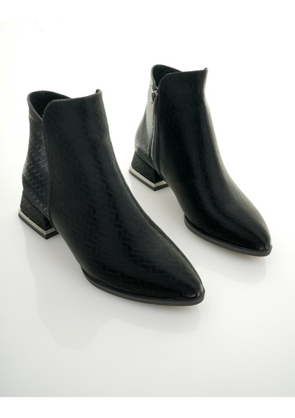 Shane Garantili Metal Topuk Detaylı Fermuarlı Kadın Bot fiyatları