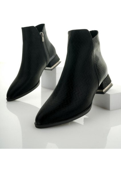 Shane Garantili Metal Topuk Detaylı Fermuarlı Kadın Bot modelleri