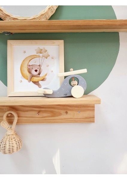 Ahşap Oyuncak Helikopter Tekerlekli Oyuncak Ahşap Dekoratif Ahşap Oyuncak modelleri