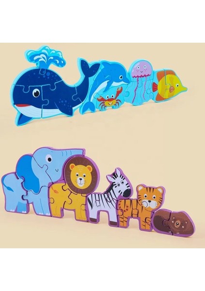 Denizaltı Temalı Ahşap Puzzle fırsatları