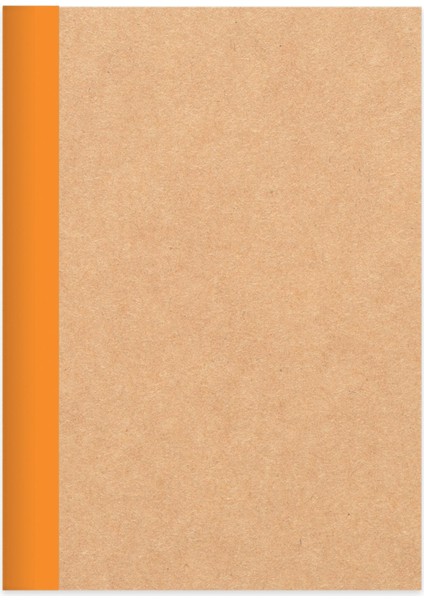 Çizgili Stickerli Kraft Kapak Defter 6'lı Set 18,5*26 50 Yp.