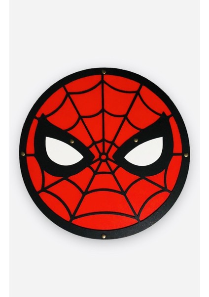 2 Li Ahşap Oyuncak Seti Spider Man Örümcek Adam Kalkanı ve Kılıcı